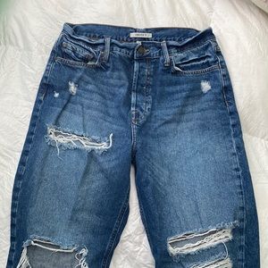 Forever 21 Jeans 
- High rise straight leg jeans 
- Color: Navy blue